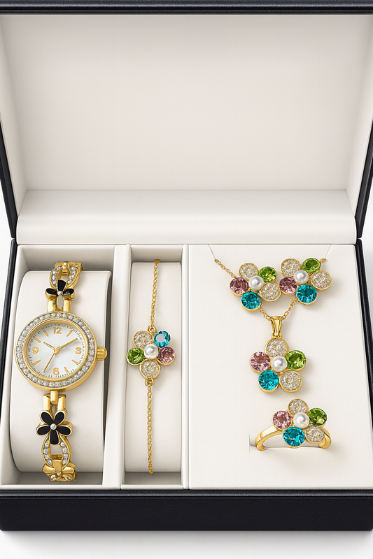 set de Flores de Cristal Aurora